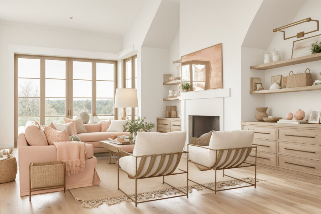 SALON COMEDOR COLOR PEACH