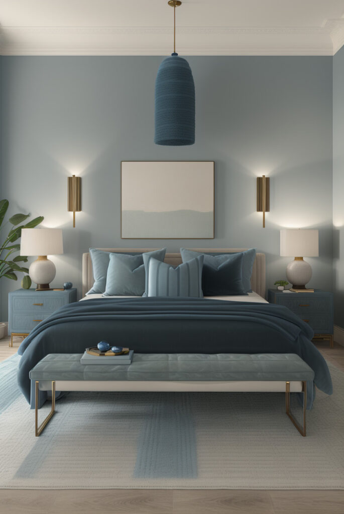 dormitorio azul